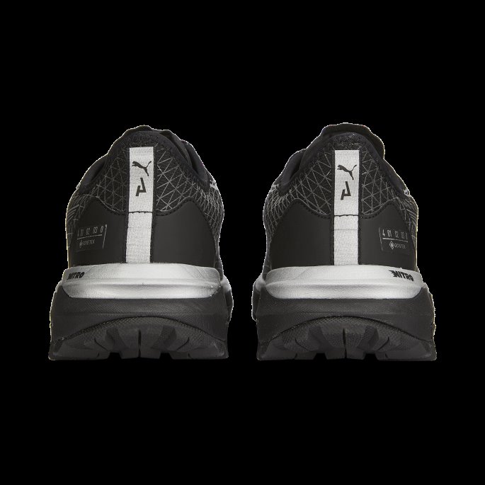 Voyage Nitro 2 Gore-tex Løpesko Herre Puma På Tilbud Svart-metallisk Sølv