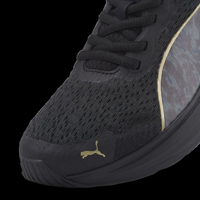 Puma På Tilbud Black-team Gull Feline Profoam Safari Glam Løpesko For Kvinner