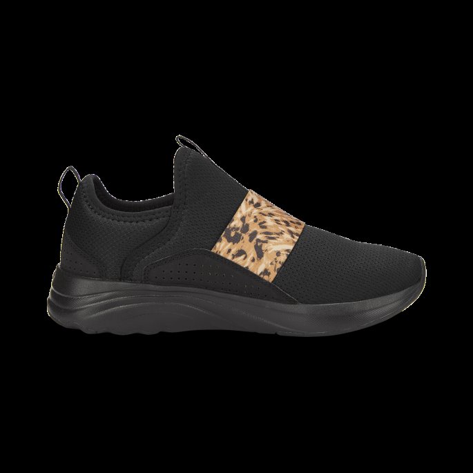 Black-team Gull Softride Sophia Slip-on Safari Løpesko For Kvinner Puma På Salg