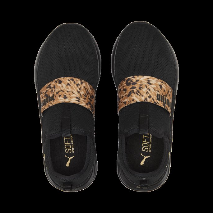 Black-team Gull Softride Sophia Slip-on Safari Løpesko For Kvinner Puma På Salg