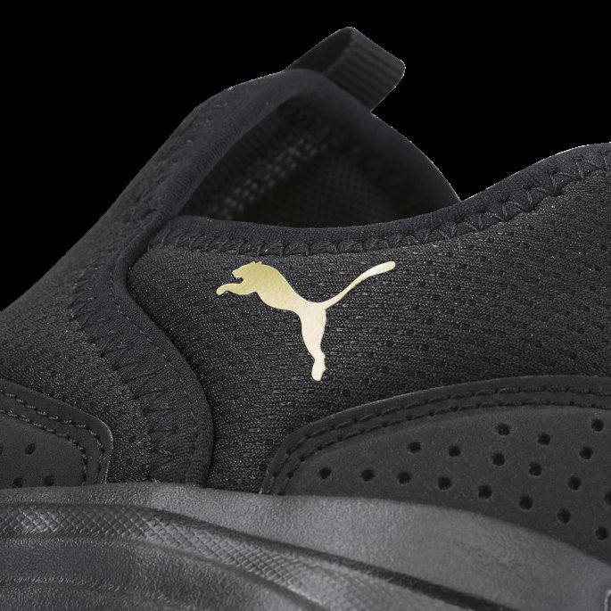 Black-team Gull Softride Sophia Slip-on Safari Løpesko For Kvinner Puma På Salg