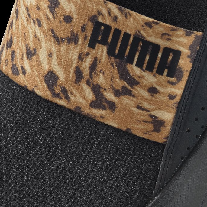 Black-team Gull Softride Sophia Slip-on Safari Løpesko For Kvinner Puma På Salg