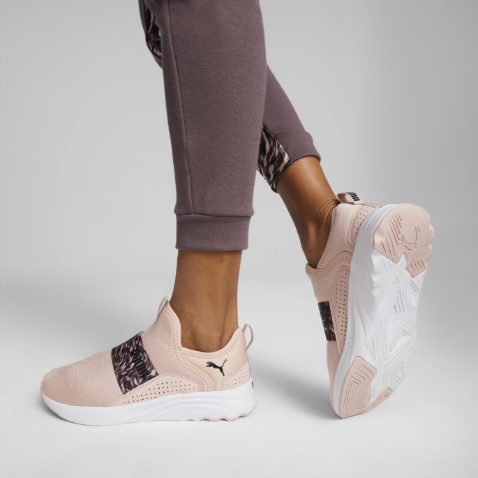 Softride Sophia Slip-on Safari Løpesko For Kvinner Puma På Tilbud Rosenkvarts-støvet Plomme