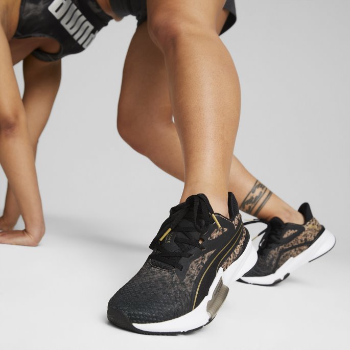 Puma På Tilbud Black-desert Tan Pwrframe Safari Glam Treningssko Kvinner