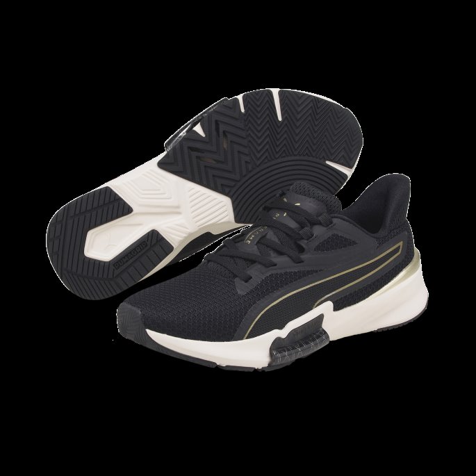 Puma På Tilbud Black-team Gull Pwrframe Tr Deco Glam Treningssko Kvinner