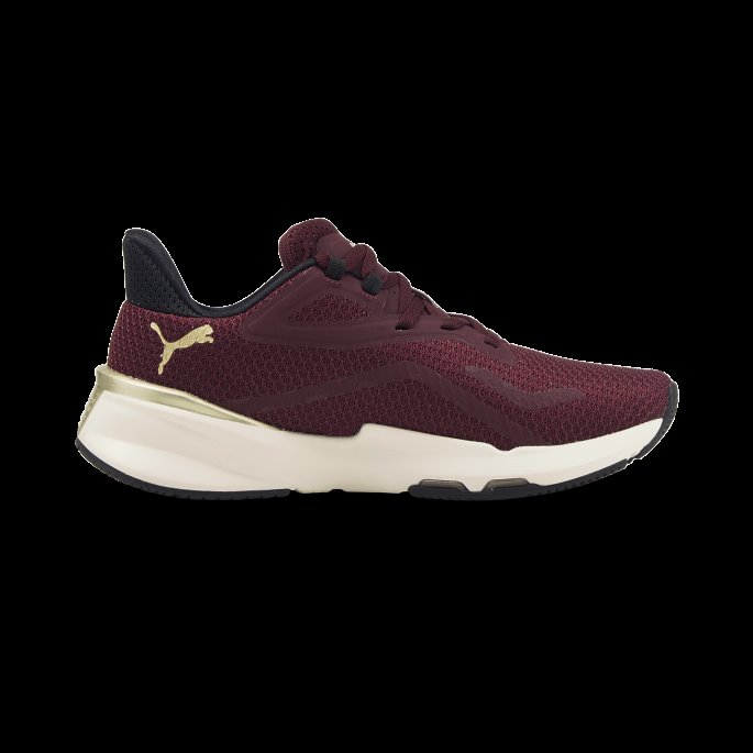 Aubergine-team Gull Puma På Salg Pwrframe Tr Deco Glam Treningssko Kvinner