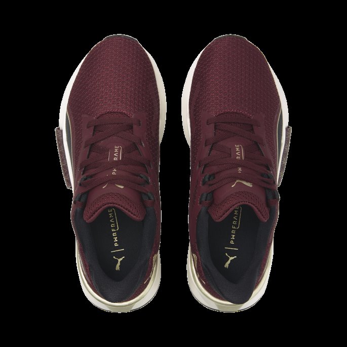 Aubergine-team Gull Puma På Salg Pwrframe Tr Deco Glam Treningssko Kvinner