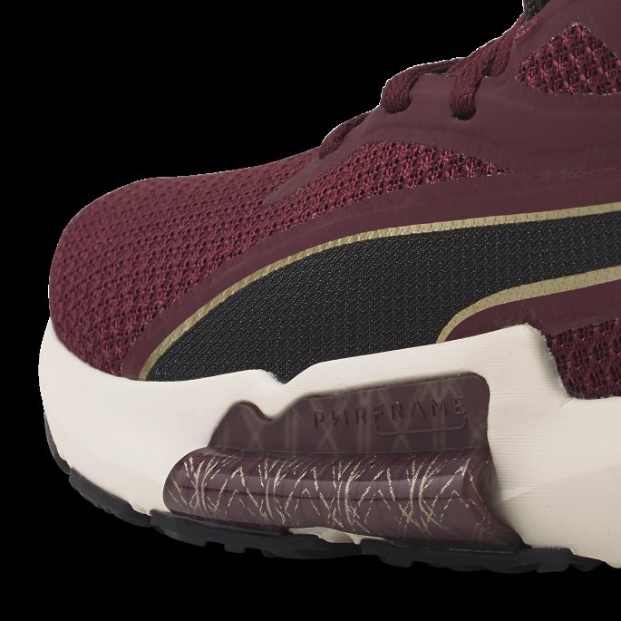 Aubergine-team Gull Puma På Salg Pwrframe Tr Deco Glam Treningssko Kvinner