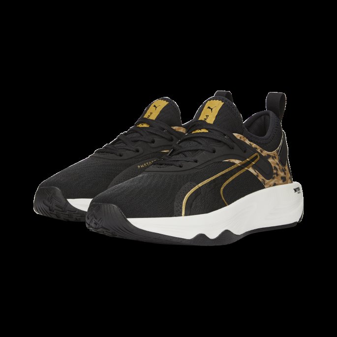 Pwr Xx Nitro Safari Glam Treningssko Kvinner Puma På Tilbud Black-team Gold