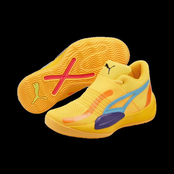 Puma På Tilbud Sun Stream-blå Atoll Rise Nitro Basketball Sko