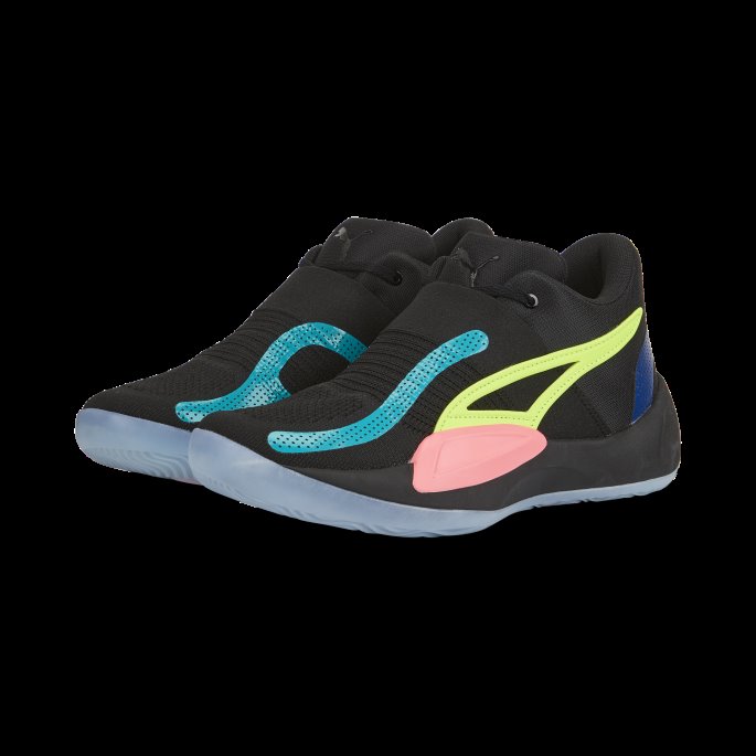 Black-sunset Glow Puma På Tilbud Rise Nitro Basketball Sko