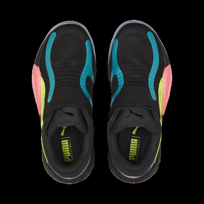 Black-sunset Glow Puma På Tilbud Rise Nitro Basketball Sko
