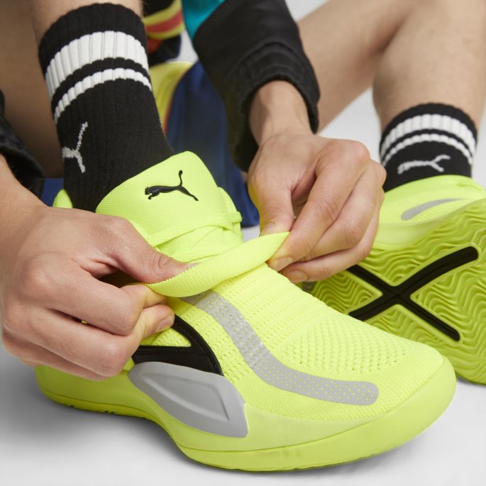Puma På Tilbud Lime Squeeze-havn Mist Rise Nitro Basketballsko For Menn
