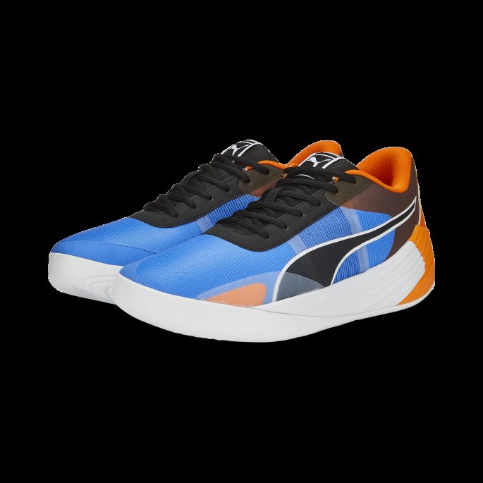 Bluemazing-pulserende Oransje Puma På Salg Fusion Nitro Team Basketballsko