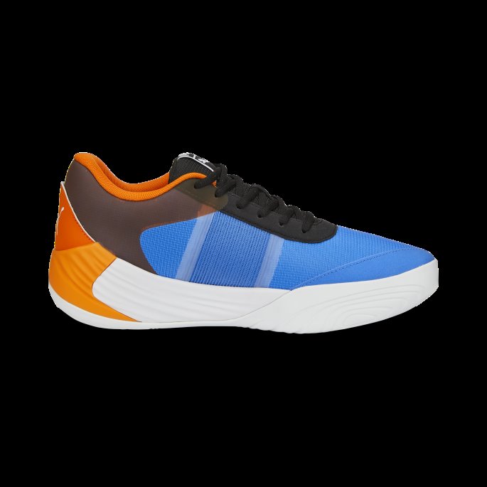 Bluemazing-pulserende Oransje Puma På Salg Fusion Nitro Team Basketballsko
