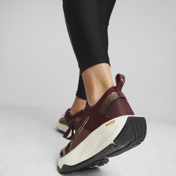 Puma På Tilbud Pwr Xx Nitro Deco Glam Treningssko Kvinner Aubergine-team Gull