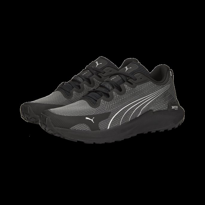 Puma På Tilbud Fast-trac Nitro Joggesko Menn Svart-metallisk Sølv