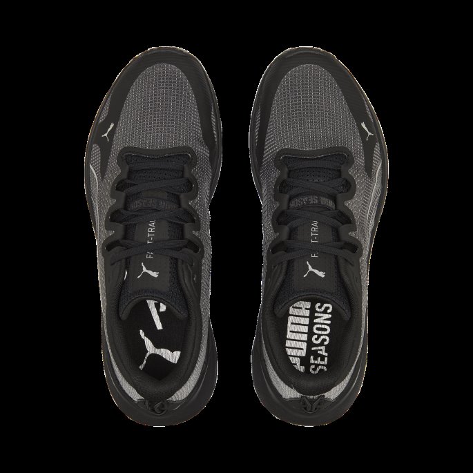 Puma På Tilbud Fast-trac Nitro Joggesko Menn Svart-metallisk Sølv