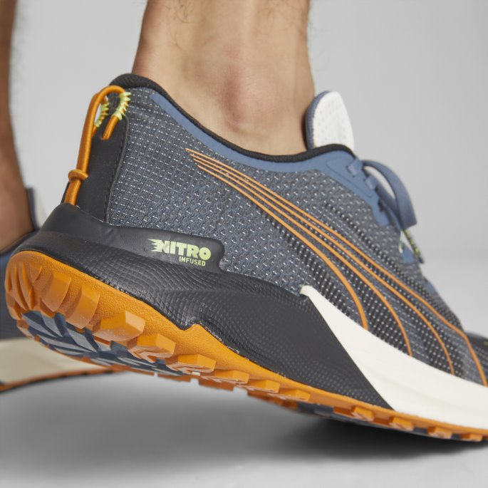 Fast-trac Nitro Herre Joggesko Kveld Himmel-oransje Murstein Puma På Salg