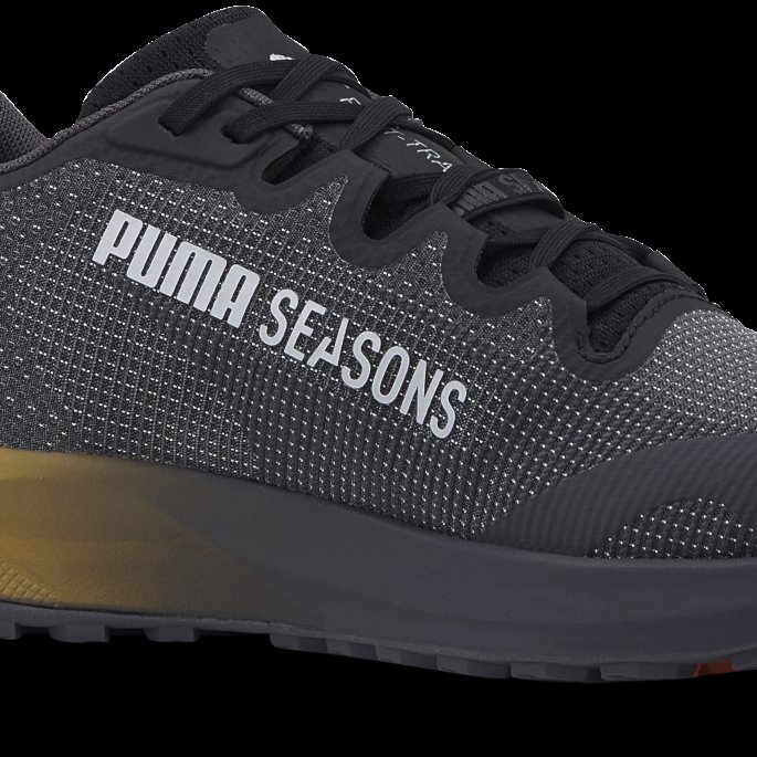 Puma På Tilbud Svart-oransje Murstein Fast-trac Nitro Joggesko For Menn