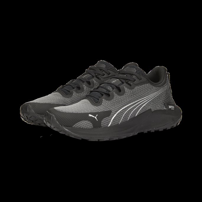 Svart-metallisk Sølv Puma På Tilbud Fast-trac Nitro Joggesko Kvinner