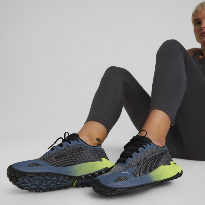 Puma På Tilbud Kveld Sky-light Lime Fast-trac Nitro Dame Joggesko