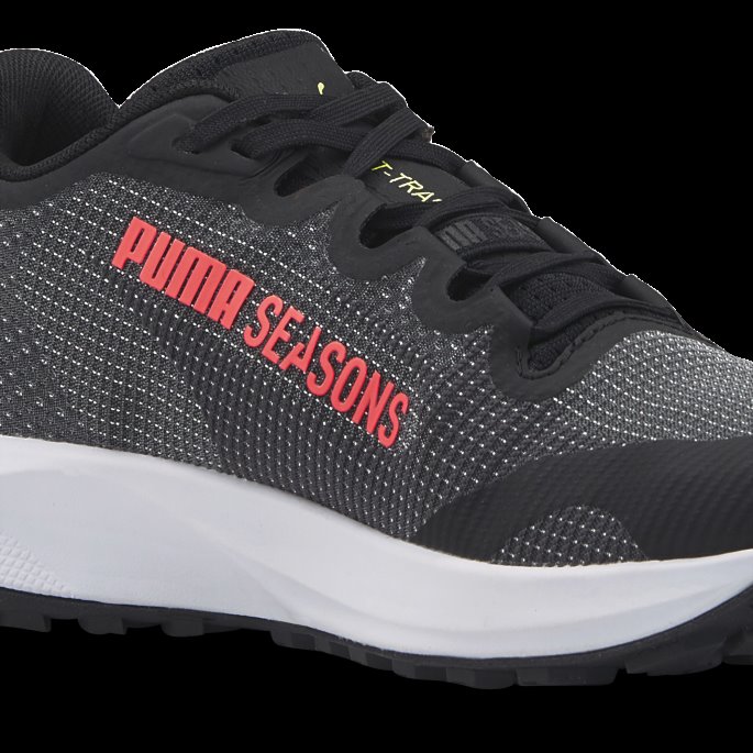 Puma På Tilbud Svart-solnedgang Glød-lys Lime Fast-trac Nitro Joggesko Kvinner