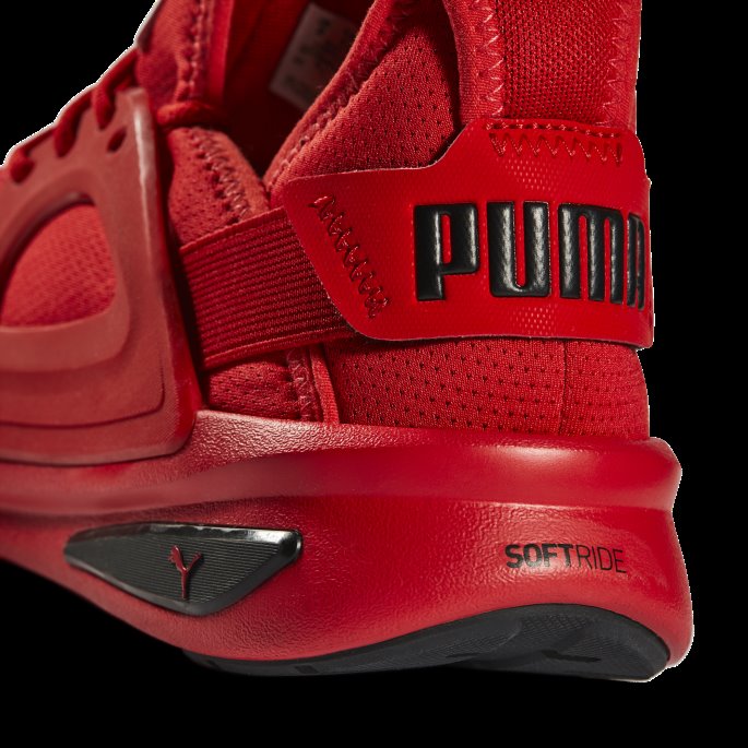 Høyrisiko Rød-svart Softride Enzo Evo Løpesko Puma På Tilbud