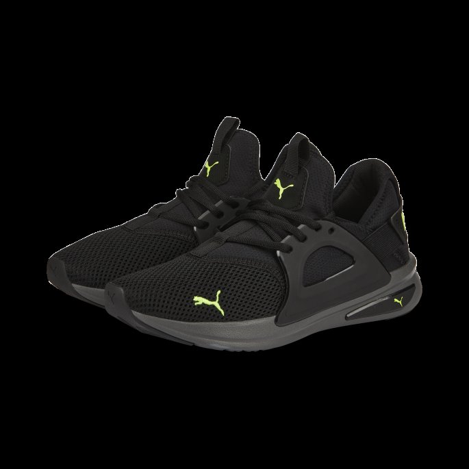 Puma På Tilbud Softride Enzo Evo Joggesko Svart-lime Squeeze