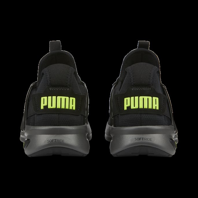 Puma På Tilbud Softride Enzo Evo Joggesko Svart-lime Squeeze