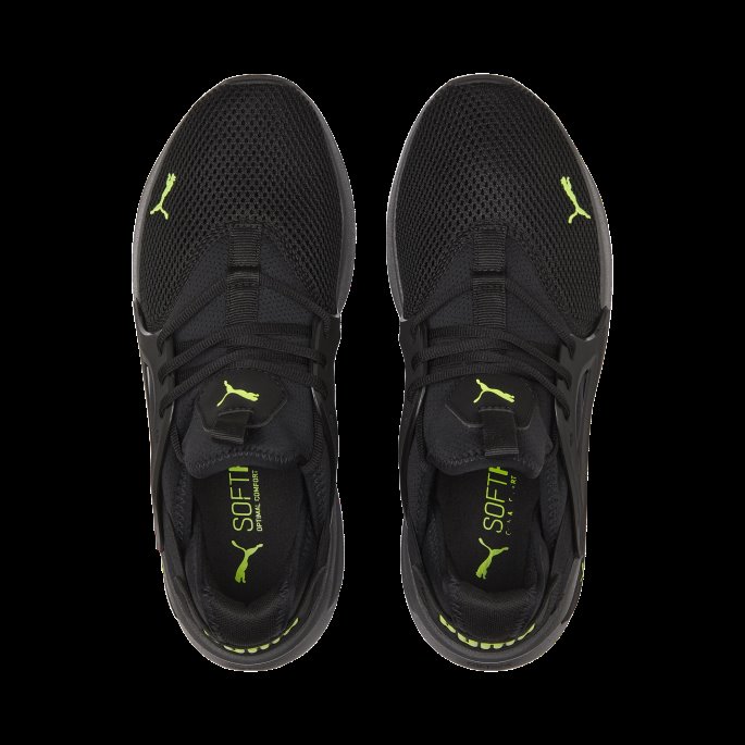 Puma På Tilbud Softride Enzo Evo Joggesko Svart-lime Squeeze