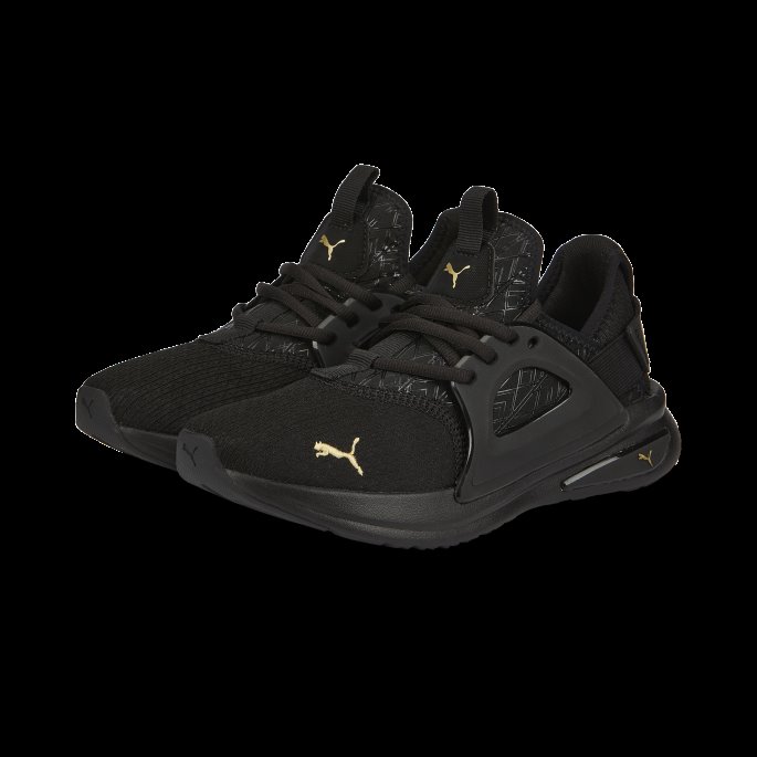 Sorte Softride Enzo Evo Metallic Løpesko For Kvinner Puma På Tilbud