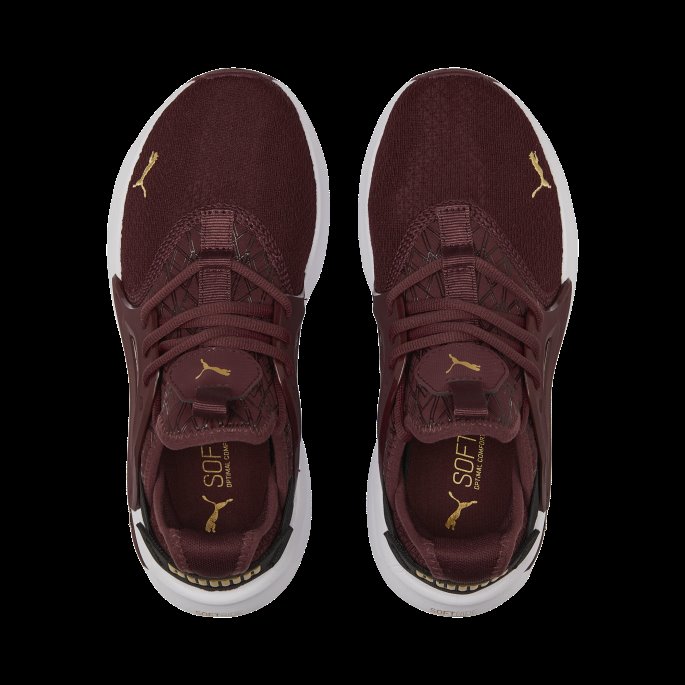 Puma På Tilbud Aubergine Softride Enzo Evo Metallic Joggesko Kvinner