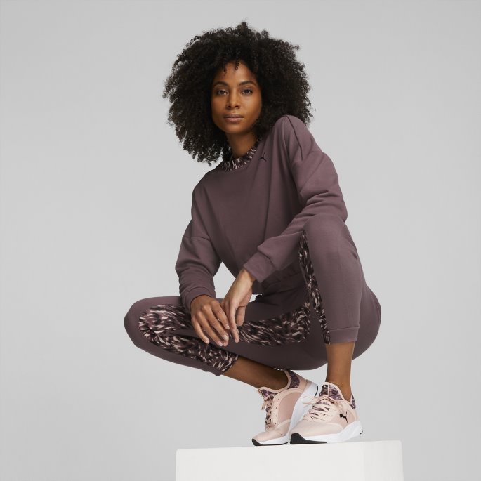 Softride Ruby ​​safari Glam Løpesko For Kvinner Rosa Kvarts-svart Puma På Tilbud