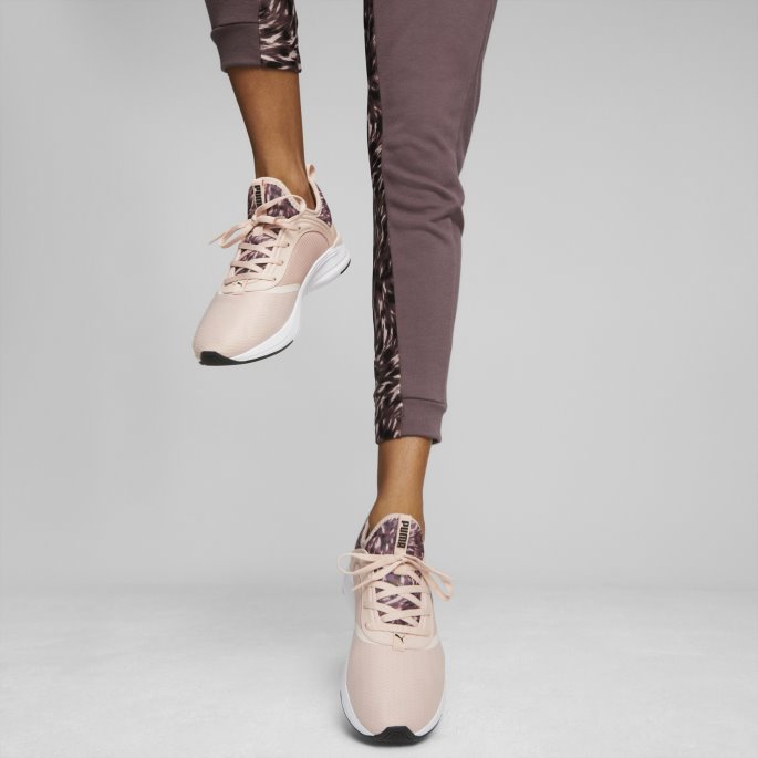 Softride Ruby ​​safari Glam Løpesko For Kvinner Rosa Kvarts-svart Puma På Tilbud