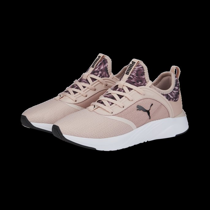 Softride Ruby ​​safari Glam Løpesko For Kvinner Rosa Kvarts-svart Puma På Tilbud