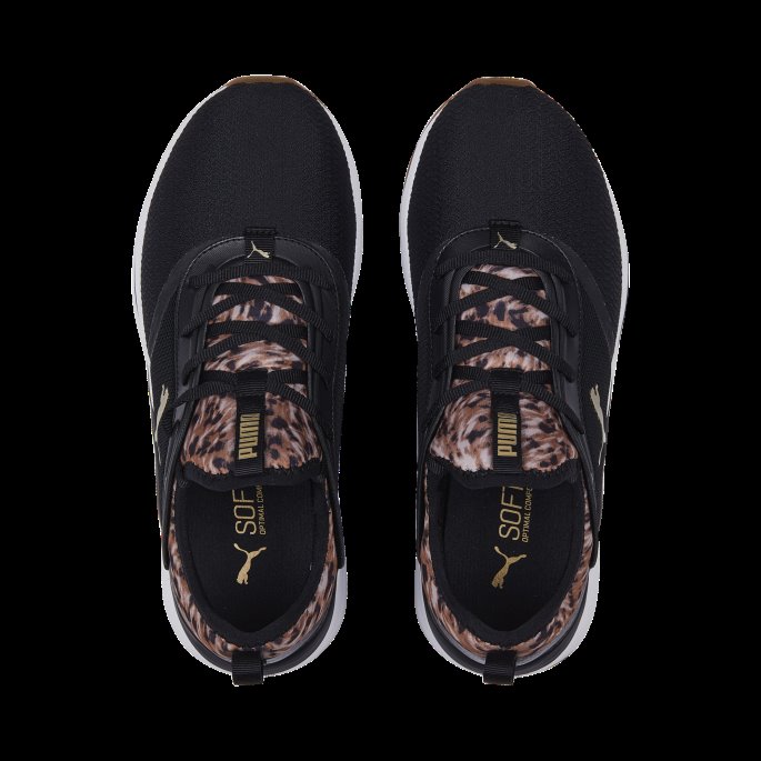 Black-team Gull Softride Ruby ​​safari Glam Joggesko Kvinner Puma På Tilbud