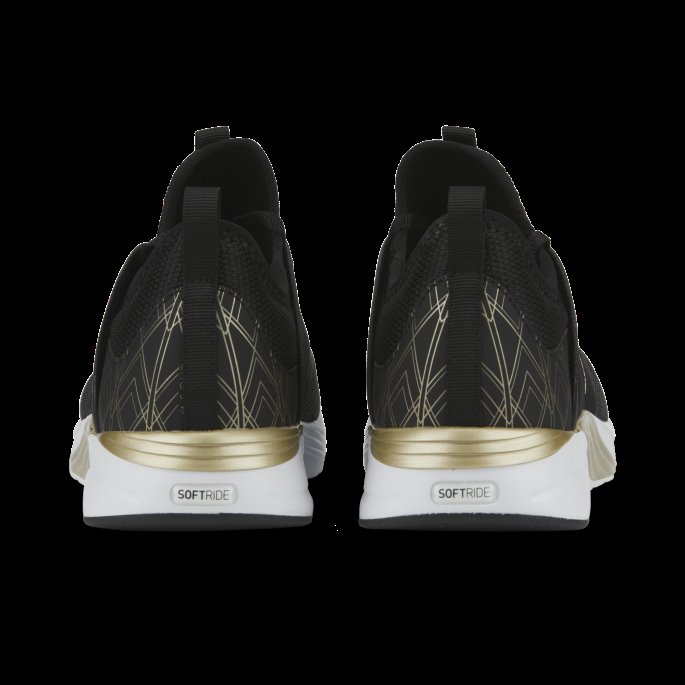 Softride Ruby ​​deco Glam Dame Joggesko Puma På Tilbud Black-team Gull