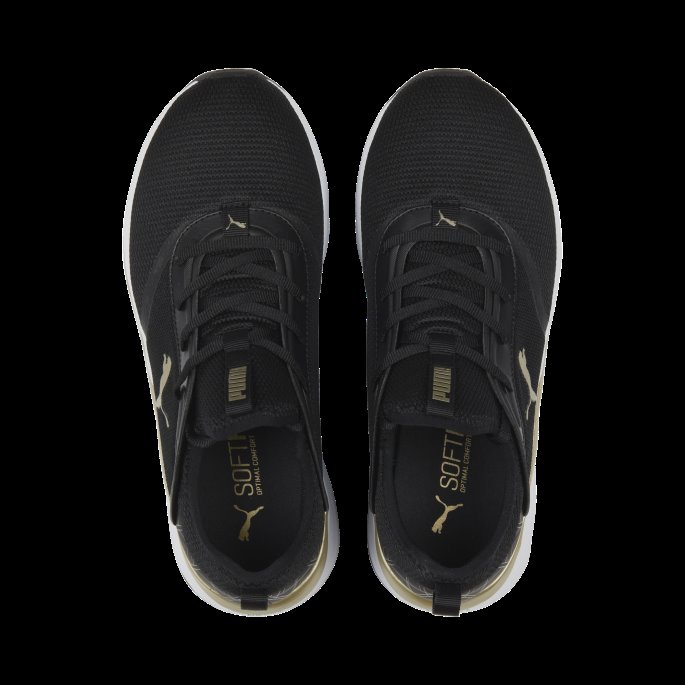 Softride Ruby ​​deco Glam Dame Joggesko Puma På Tilbud Black-team Gull