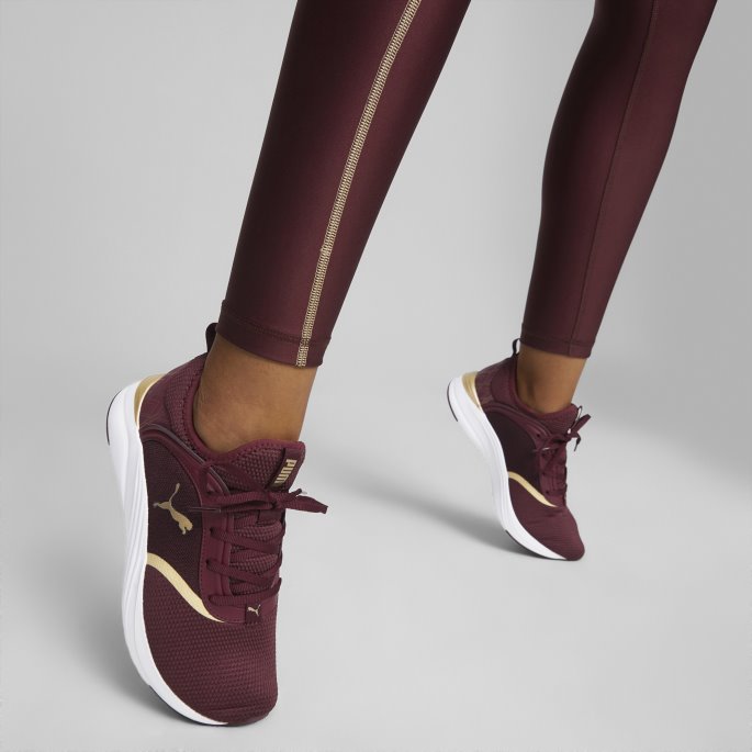 Aubergine-team Gull Softride Rubin Deco Glam Løpesko For Kvinner Puma På Tilbud