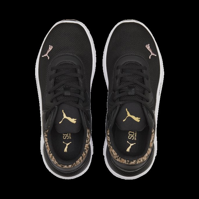 Softride Pro Safari Glam Treningssko For Kvinner Black-team Gold Puma På Tilbud