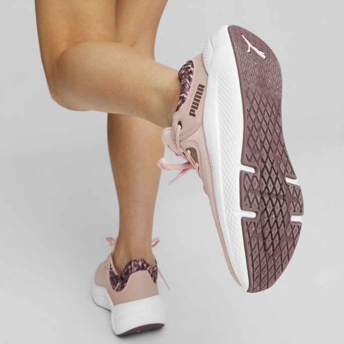 Puma På Tilbud Softride Pro Safari Glam Treningssko For Kvinner Rosa Kvarts-rose Gull
