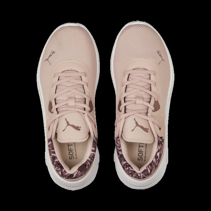 Puma På Tilbud Softride Pro Safari Glam Treningssko For Kvinner Rosa Kvarts-rose Gull