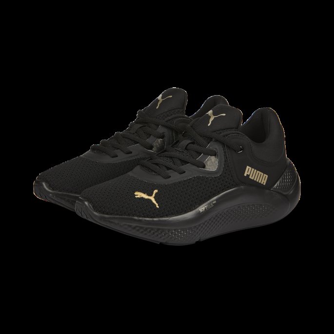 Puma På Tilbud Softride Pro Metallic Treningssko For Kvinner Black-team Gold