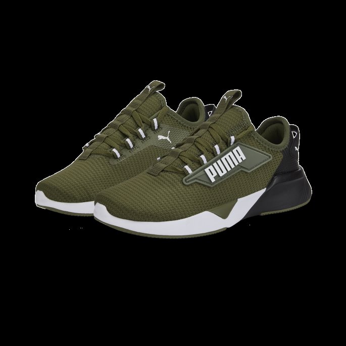 Gjengjelde 2 Sneakers Ungdom Mørkegrønne Mose-svart Puma På Salg