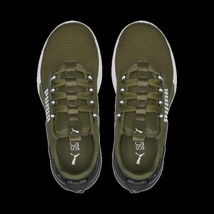 Gjengjelde 2 Sneakers Ungdom Mørkegrønne Mose-svart Puma På Salg