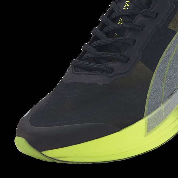 Black-lime Squeeze-asfalt Deviate Nitro Elite Carbon Løpesko Herre Puma På Tilbud
