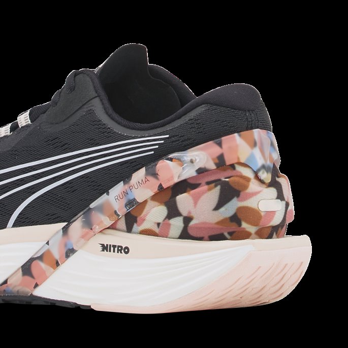 Puma På Tilbud X Maggie Stephenson Run Xx Nitro Joggesko For Kvinner Svart-sky Rosa-arktisk Is