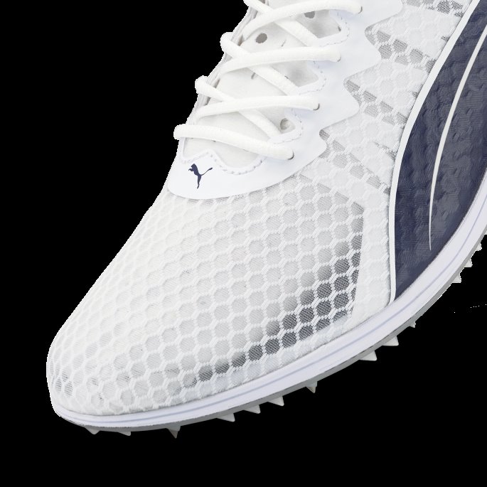 Puma På Tilbud X Tracksmith Evospeed Mellomdistanse Friidrettssko Menn Hvit-peacoat