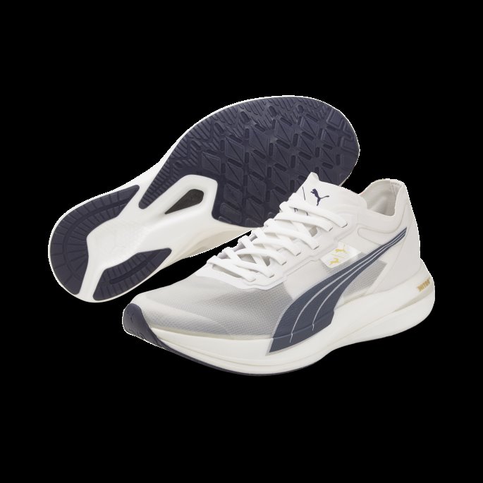 Puma På Tilbud X Tracksmith Deviate Nitro Elite Racer Løpesko Menn Hvit-peacoat-team Gull